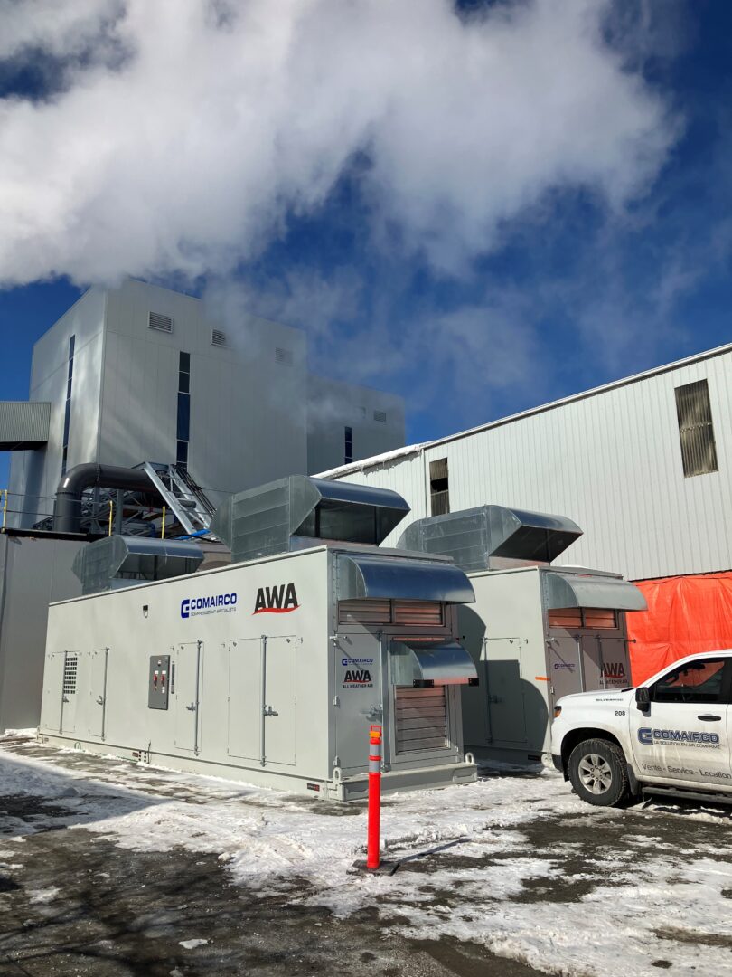 AWA during winter exterior cabinet